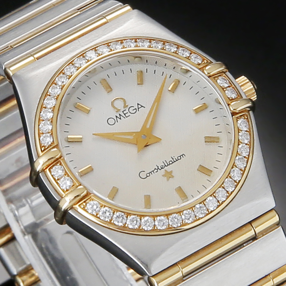 오메가 컨스틸레이션 콤비 풀바 다이아베젤 상세 이미지