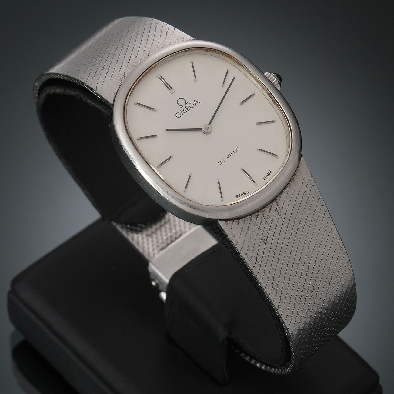 오메가 드빌 프레스티지 남성 수동워치