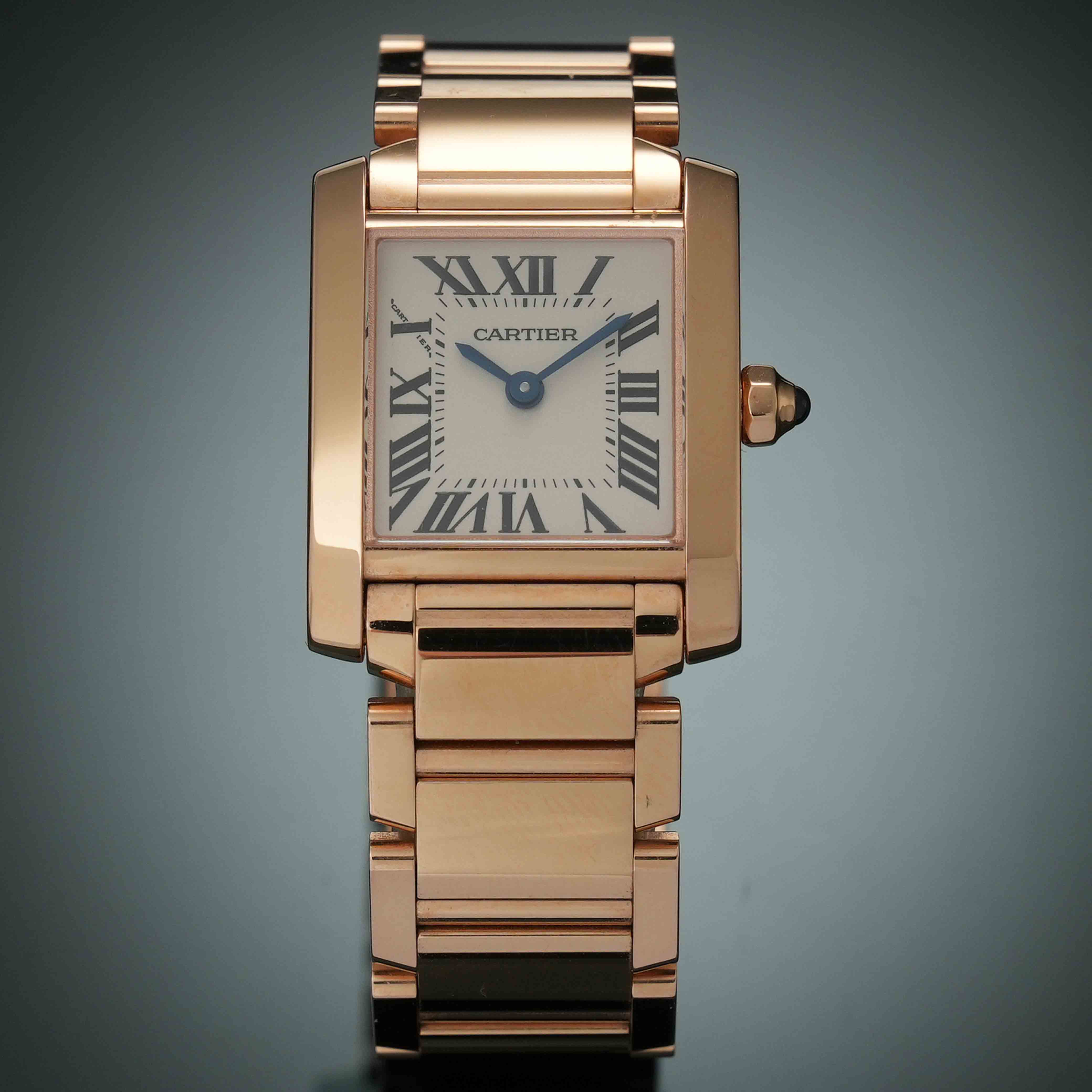 까르띠에 탱크 프랑세즈 스몰 골드